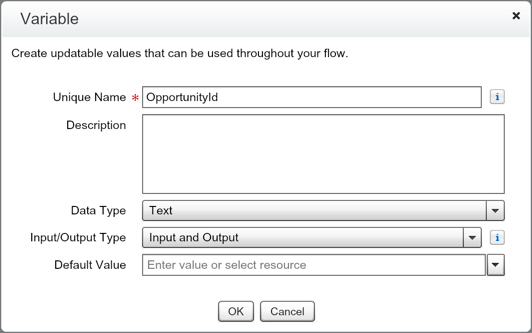 Create an Opportunity Id