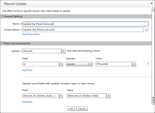 Update the Parent Account