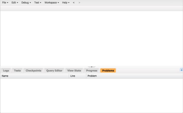 Empty Developer Console