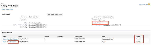 Finding Active Version