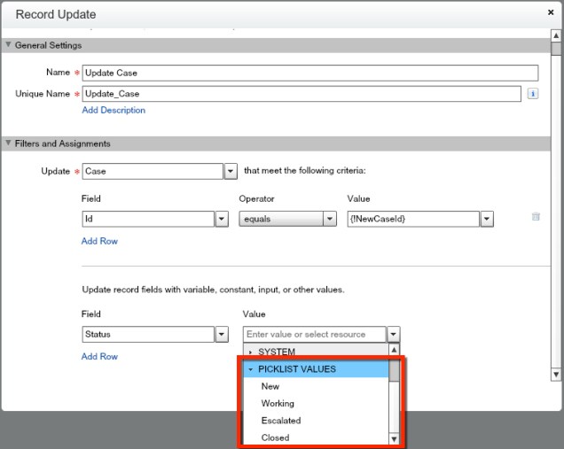 Picklist Values visible