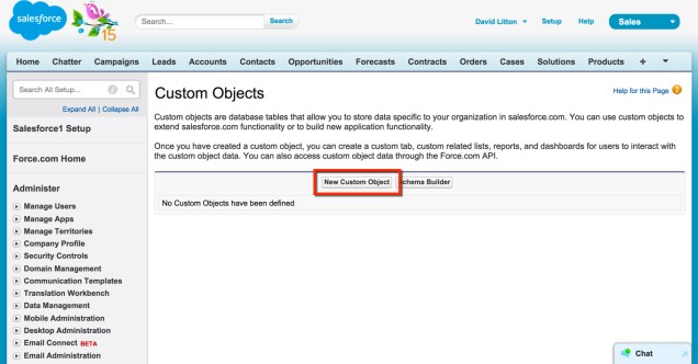 Create new Custom Object