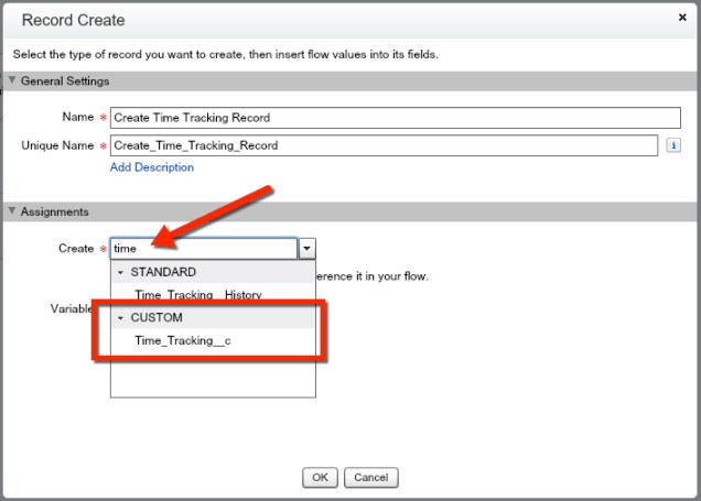 Object search on Record Create