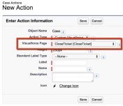 Select the Visualforce Page