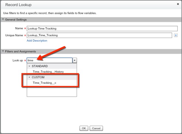 Start Button - Element 1 - Time Tracking Lookup