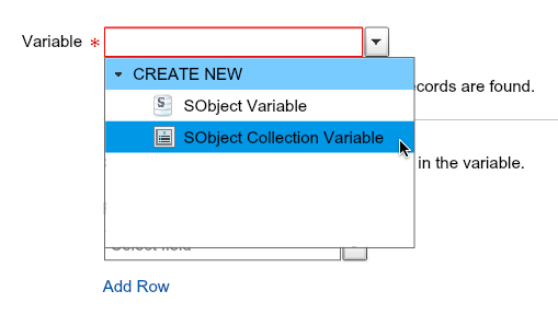Create a SObject Collection Variable
