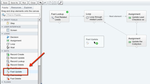 Drag in the Fast Update