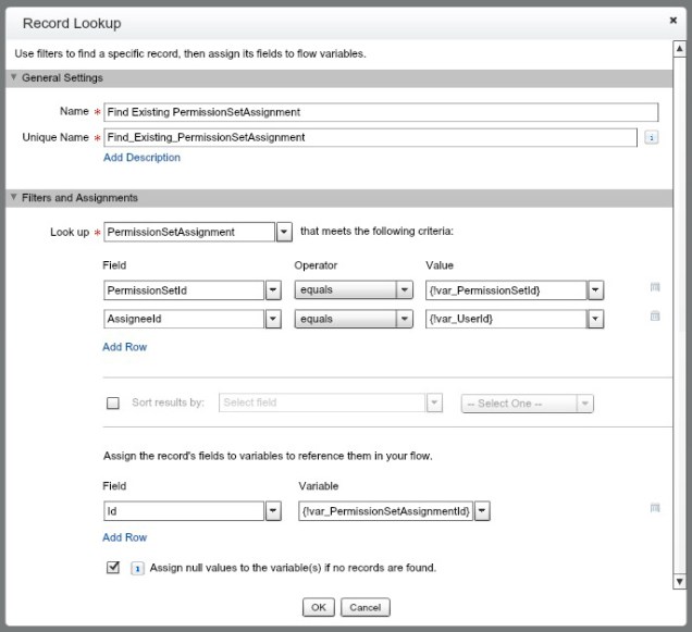 Finished Record Lookup